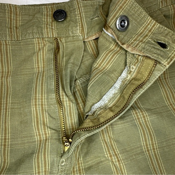 Patagonia Shorts Mens 36 Brown Green Cargo Striped Stretch Outdoors EUC Gorpcore - Picture 4 of 6